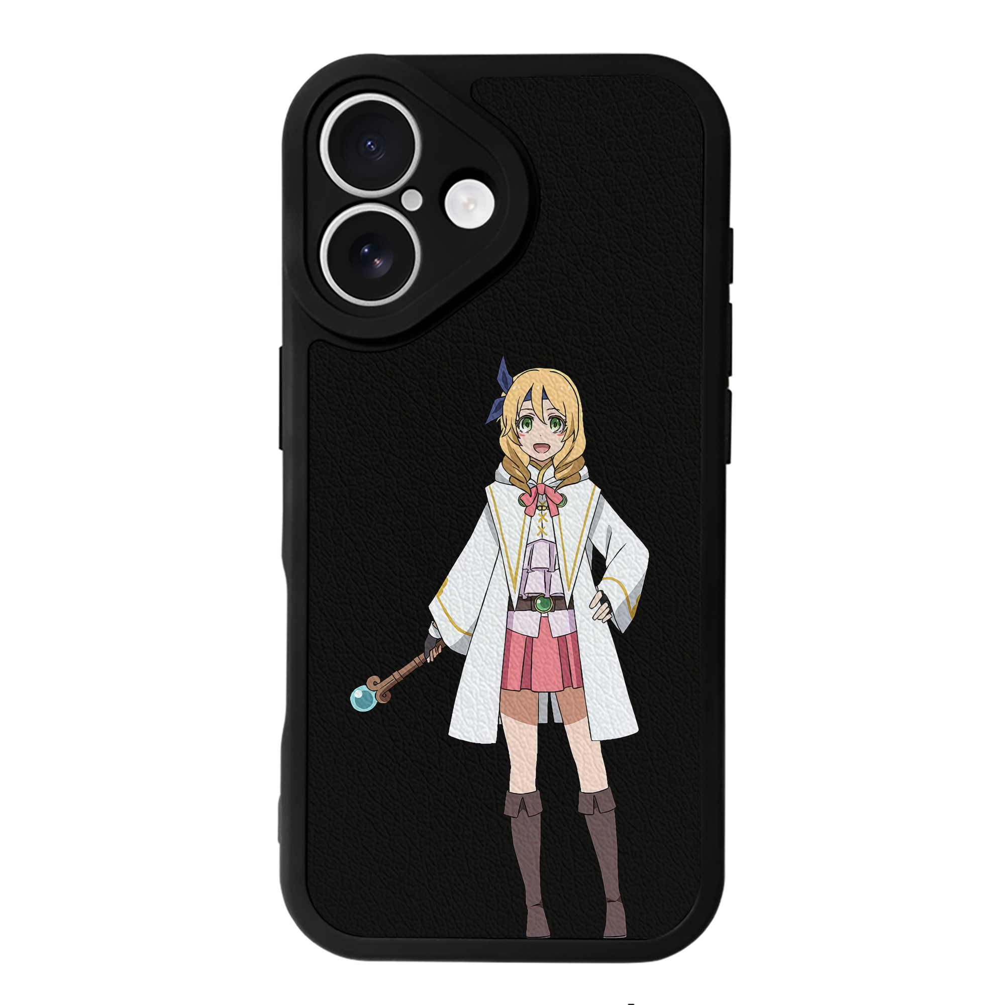 （画像用） 転スラ Regarding Reincarnated to Slime 【iPhone 16シリーズ対応】シリコンスマホケース（レザー調） 材質：シリコン